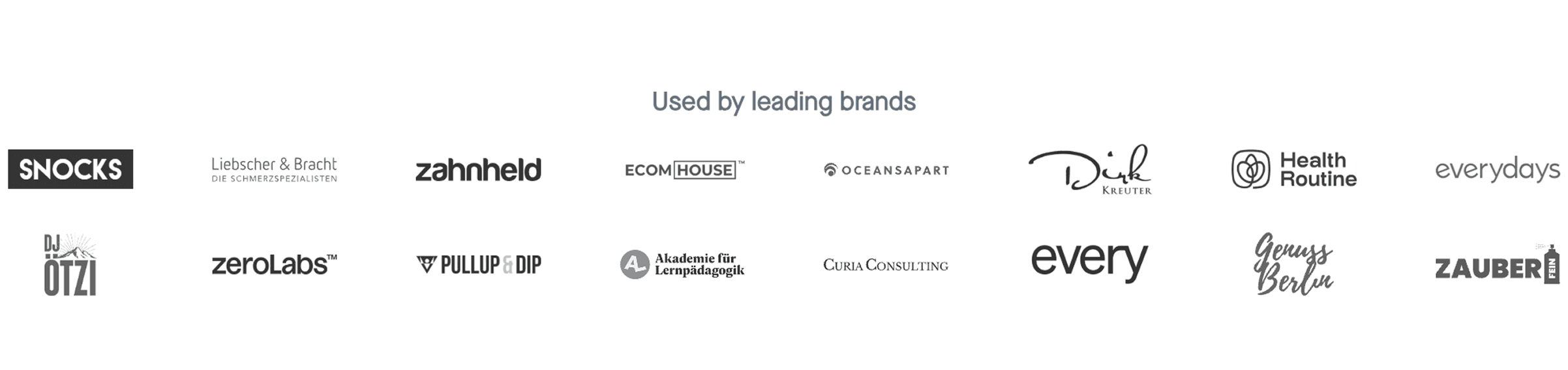 Customer brand logos