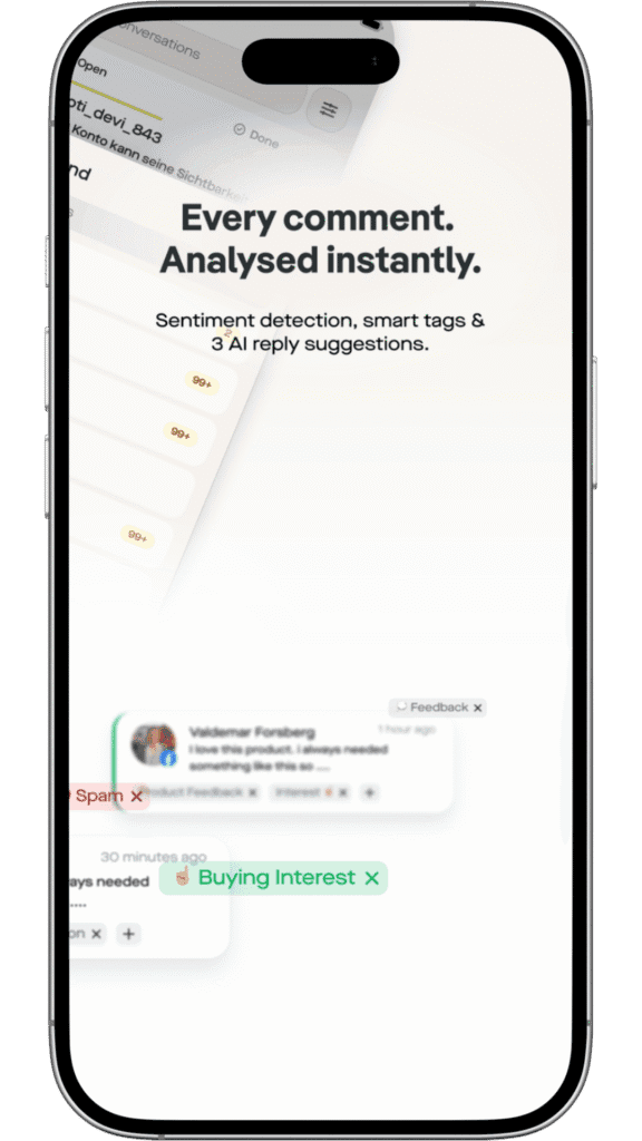 replient.ai uygulaması – yoruma yanıt verme