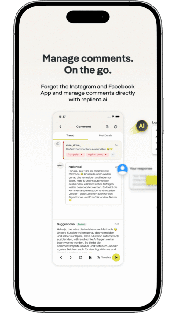 replient.ai uygulaması – otomasyonlar